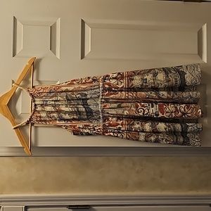 Anthropologie Floreat silk dress